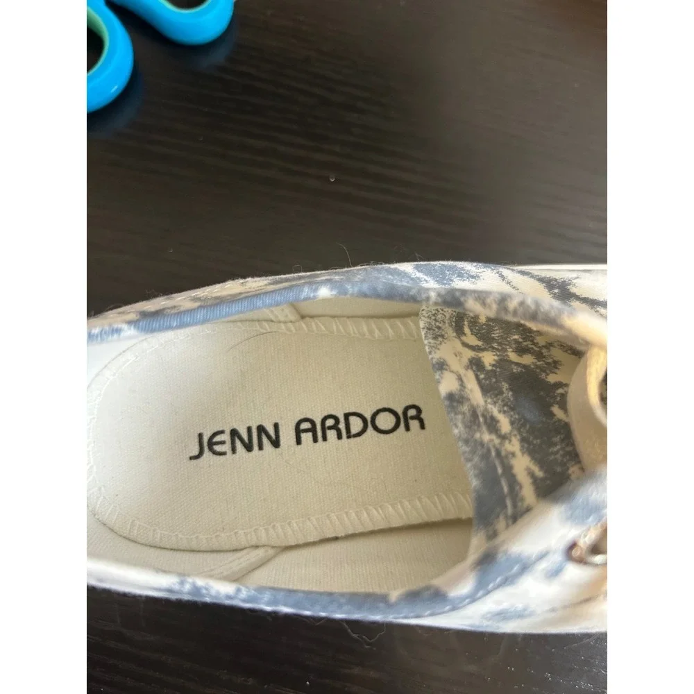 JENN ARDOR Women Tie Dye Canvas Low Top Sneakers Lace Up Casual Shoes